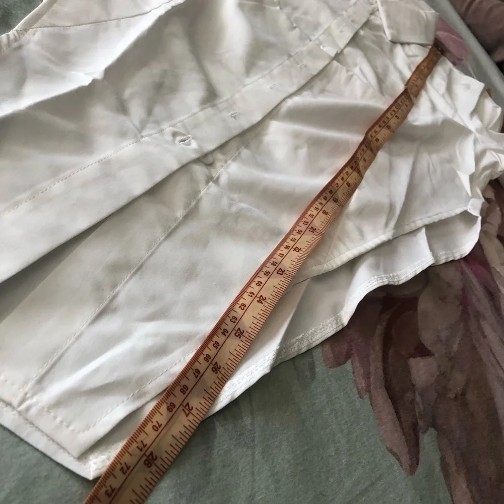 SHEIN white tail asymmetrical blouse NWT - Picture 8 of 16